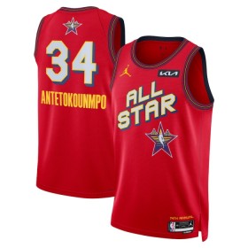 Camiseta Hombre NBA All-Star 2025 Giannis Antetokounmpo Jordan Rojo Swingman